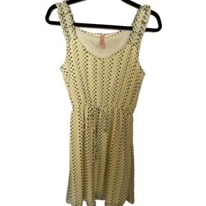 Yellow Polka Dot Sleeveless Boutique Dress